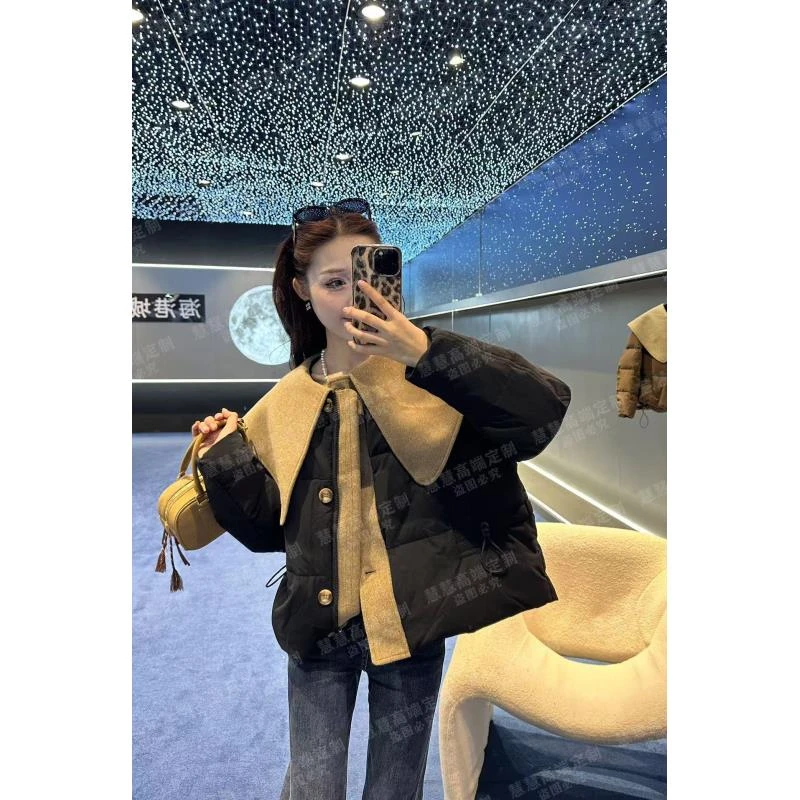 【慧慧】时尚高级设计师气质百搭穿搭款羽绒服冬季羽绒服女