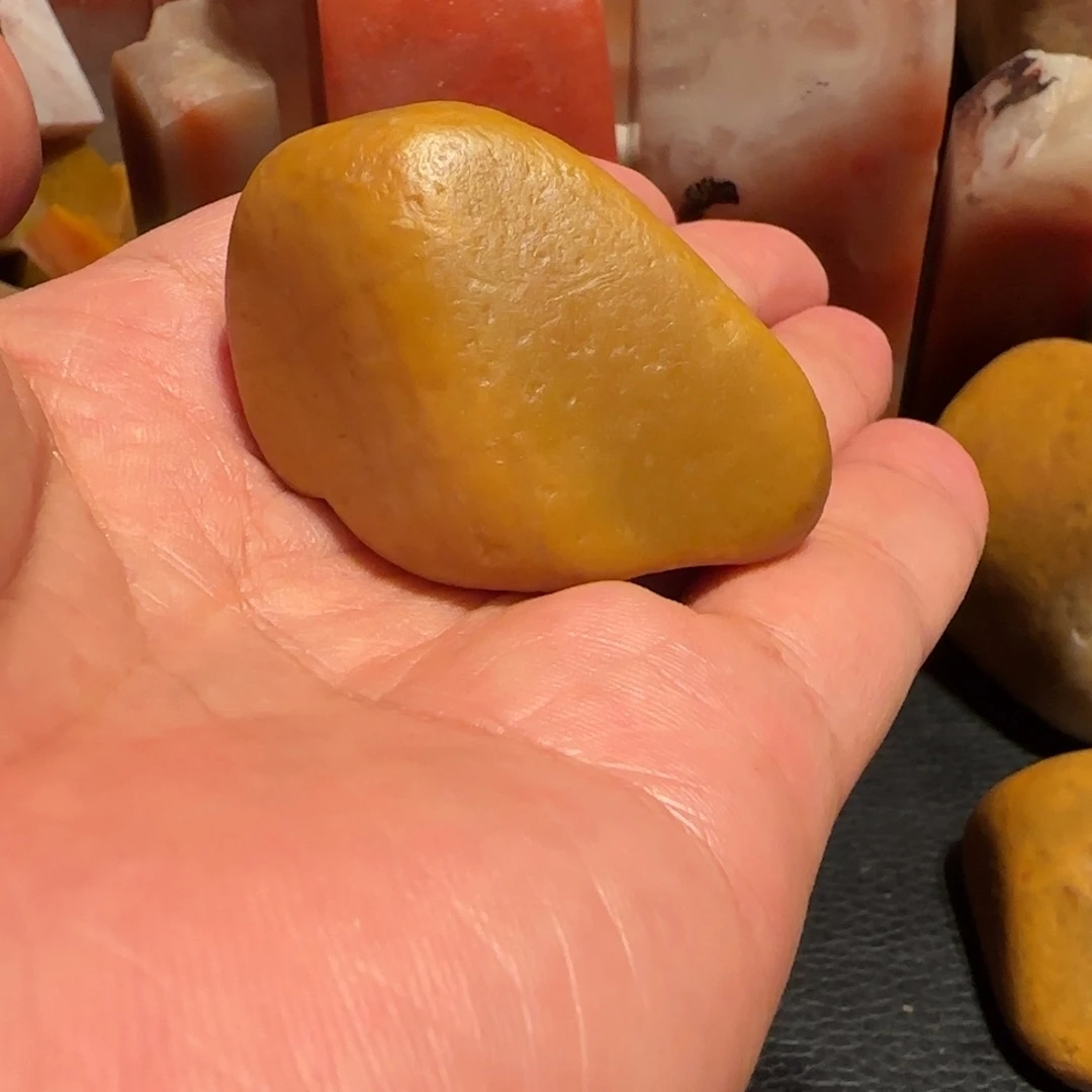 老挝石田黄原石，