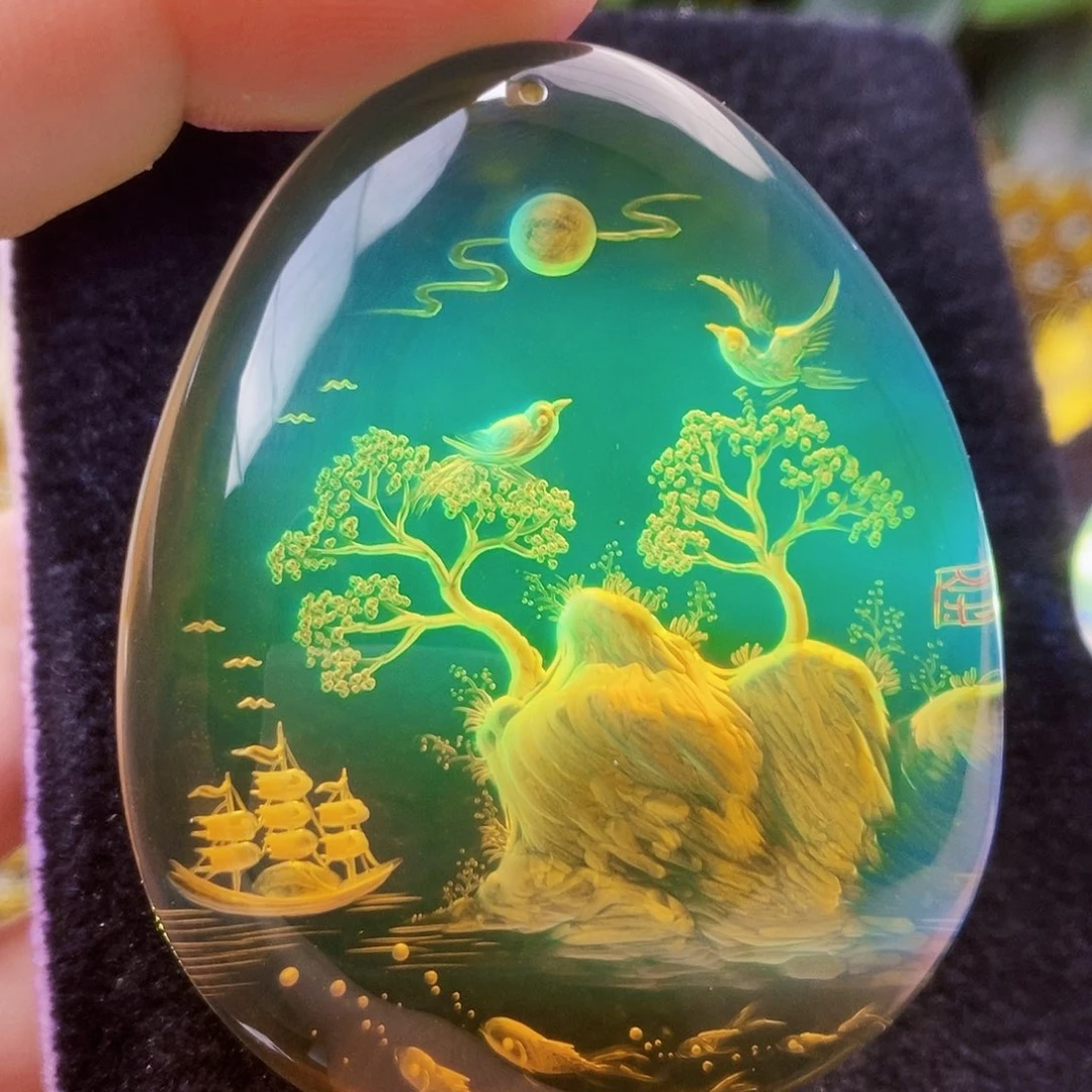 【闪购商品】蓝珀吊坠(不含链)未镶嵌