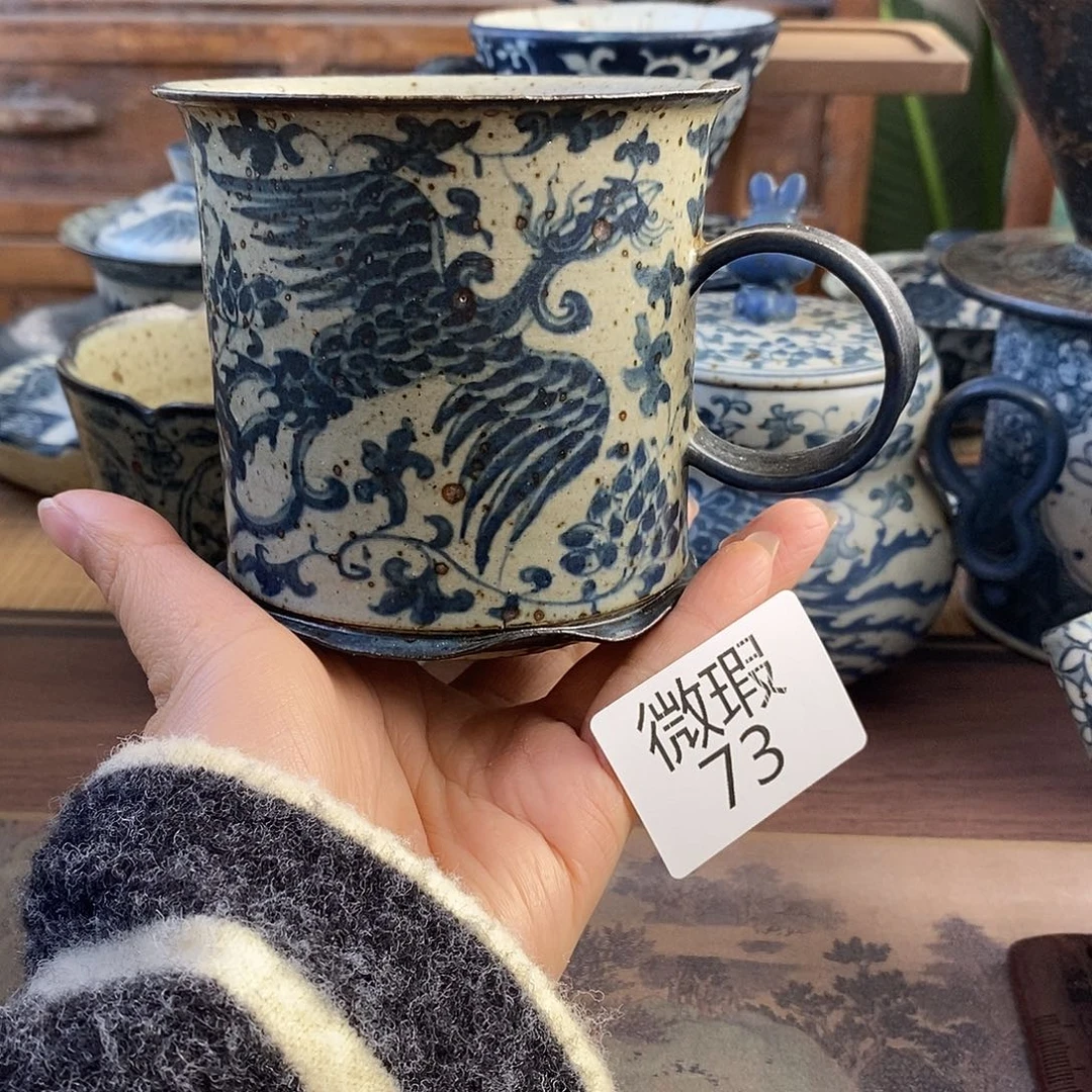 陶手工手绘青花高温陶瓷