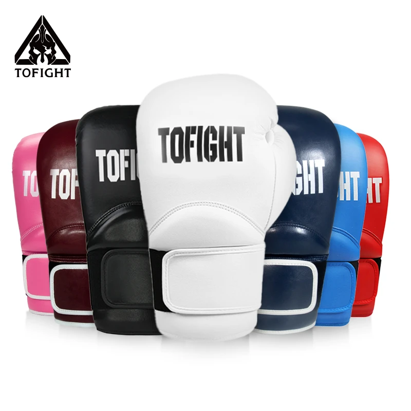 TOFIGHT拳击手套 成人男女实战散打泰拳格斗拳套专业实战搏击拳套