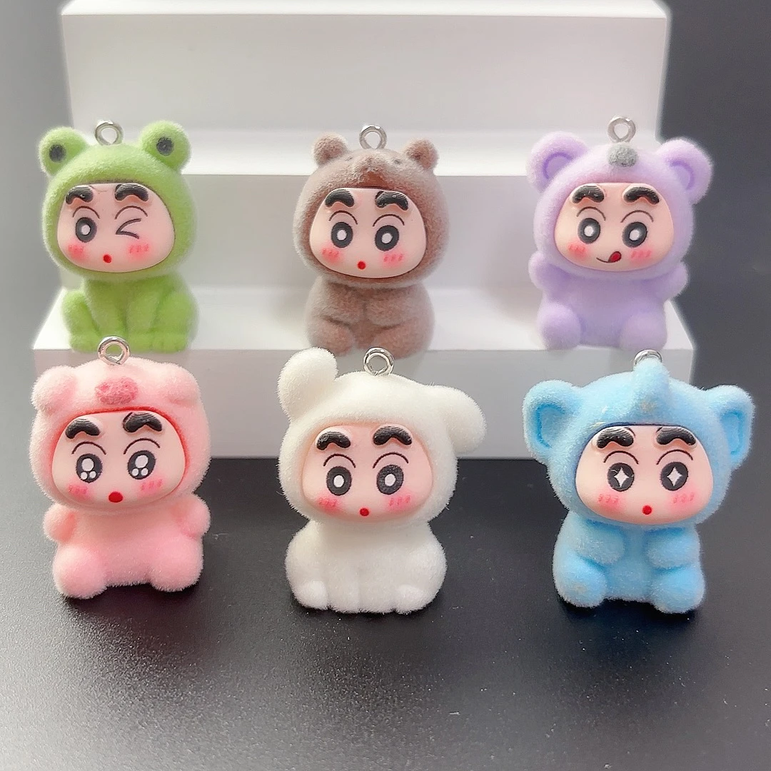 可爱植绒蜡笔小新上班情绪稳定神器办公室工位桌面摆件车载装饰品