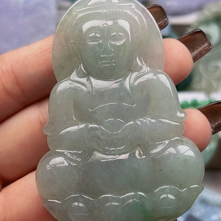 翡翠未镶嵌颈饰挂件