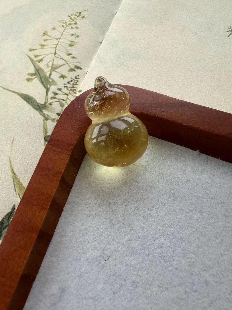 天然原矿蜜蜡葫芦吊坠提溜【微杂】