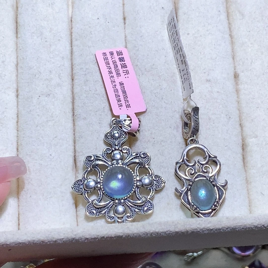 v***香戒指烟晶银S925镶嵌