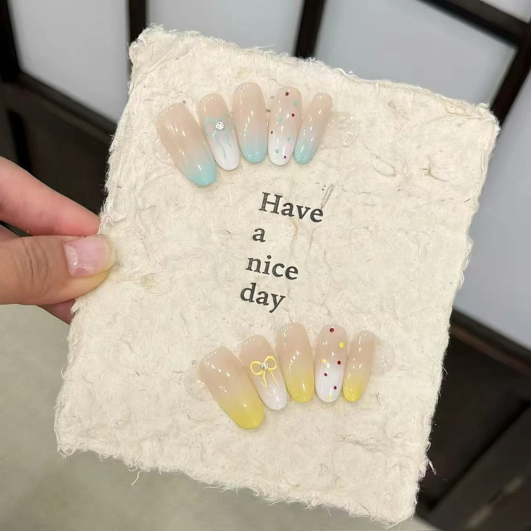 鸳鸯波点-Naier 奈儿轻奢高定美甲 10片装