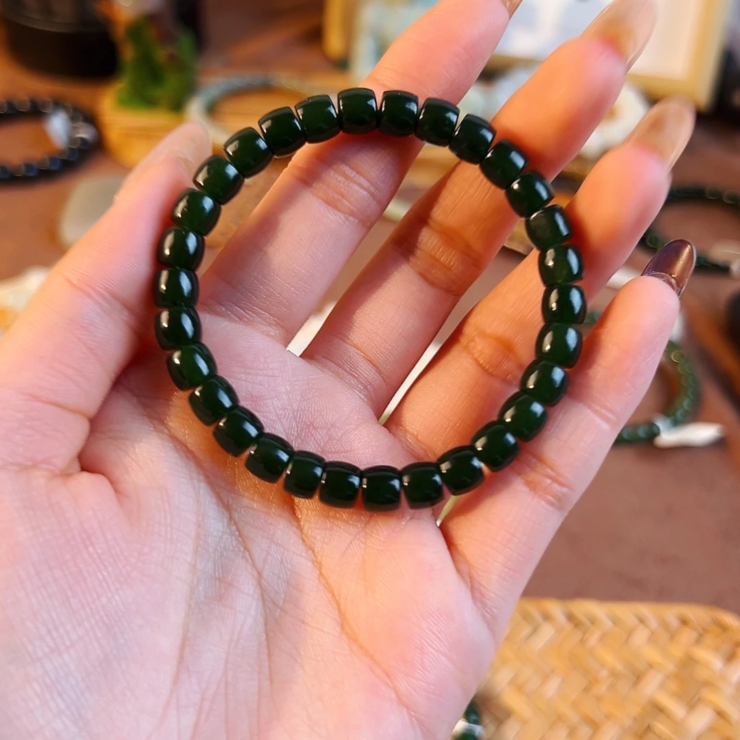 用***3和田玉未镶嵌手串