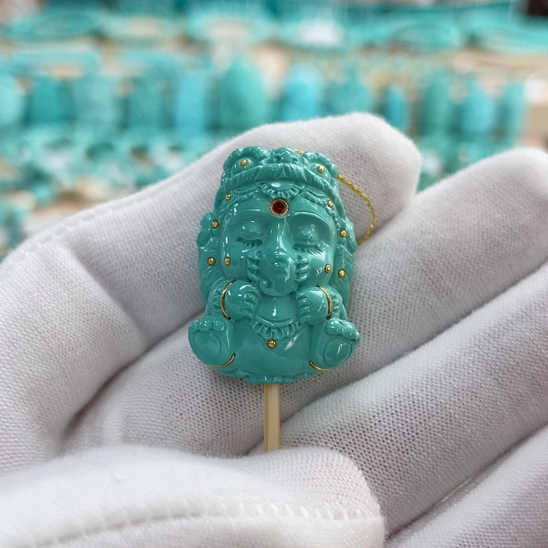 绿松石珠宝奇石未镶嵌