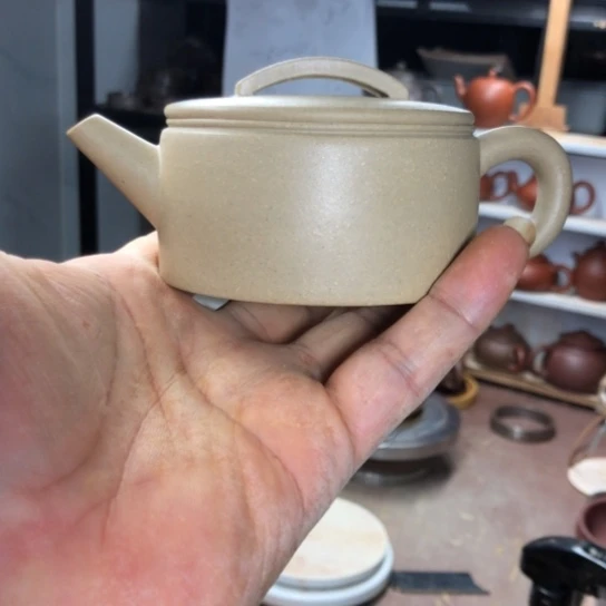 紫砂茶壶B*微瑕壶绿泥