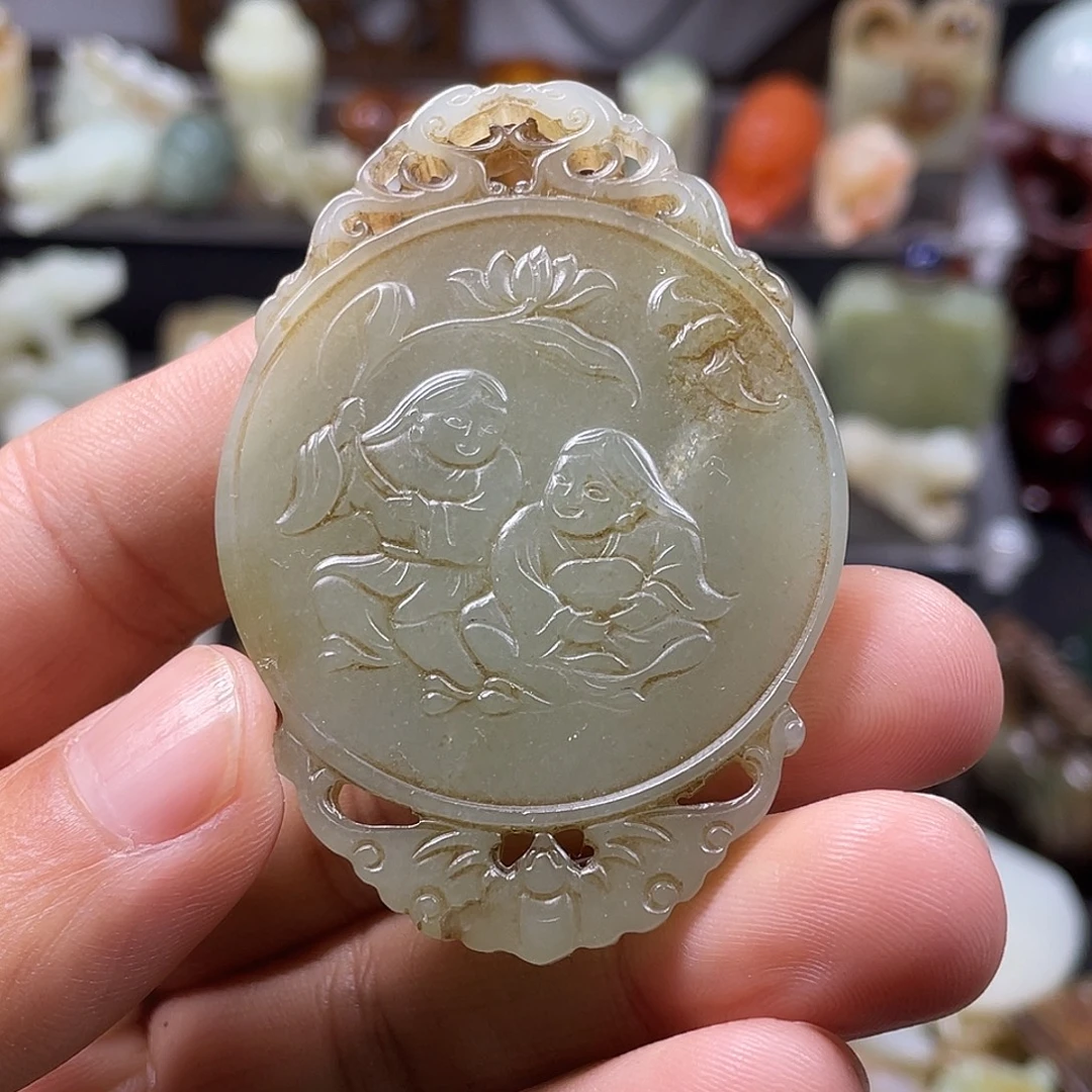 和田玉（糖玉）未镶嵌颈饰