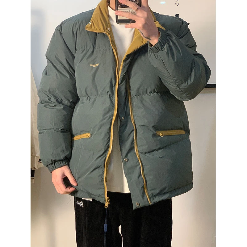 江南先生复古休闲情侣秋冬双面穿棉衣外套JLS-JNXS1301