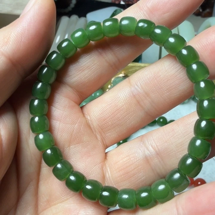 和田玉（碧玉）未镶嵌手串