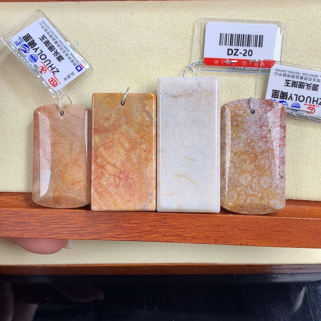 吊坠(赠链)未镶嵌硅化珊瑚（珊瑚玉）11号上新吊坠20一个可挑