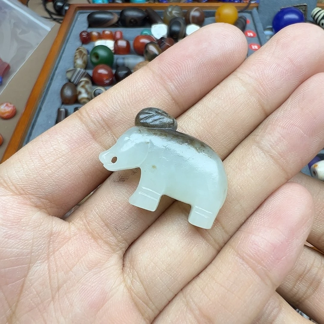 春***涵未镶嵌和田玉（糖玉）珠宝半成品