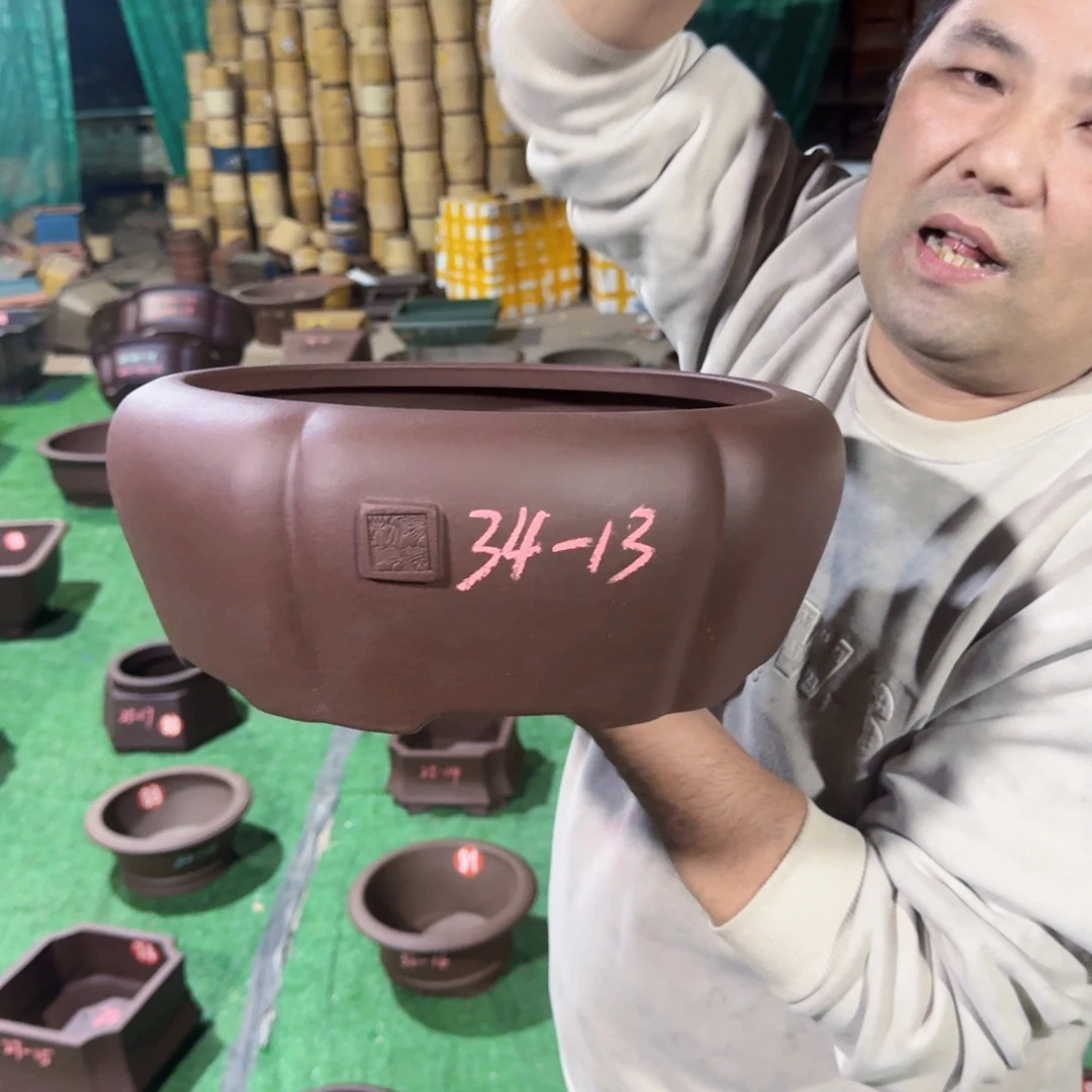 紫砂花盆紫砂花盆