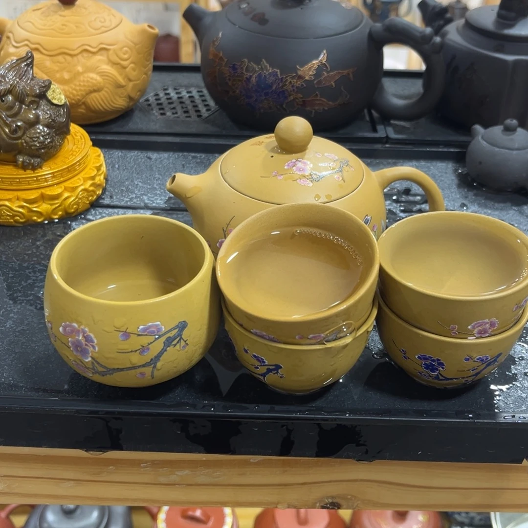 紫砂茶杯紫砂壶一壶5杯