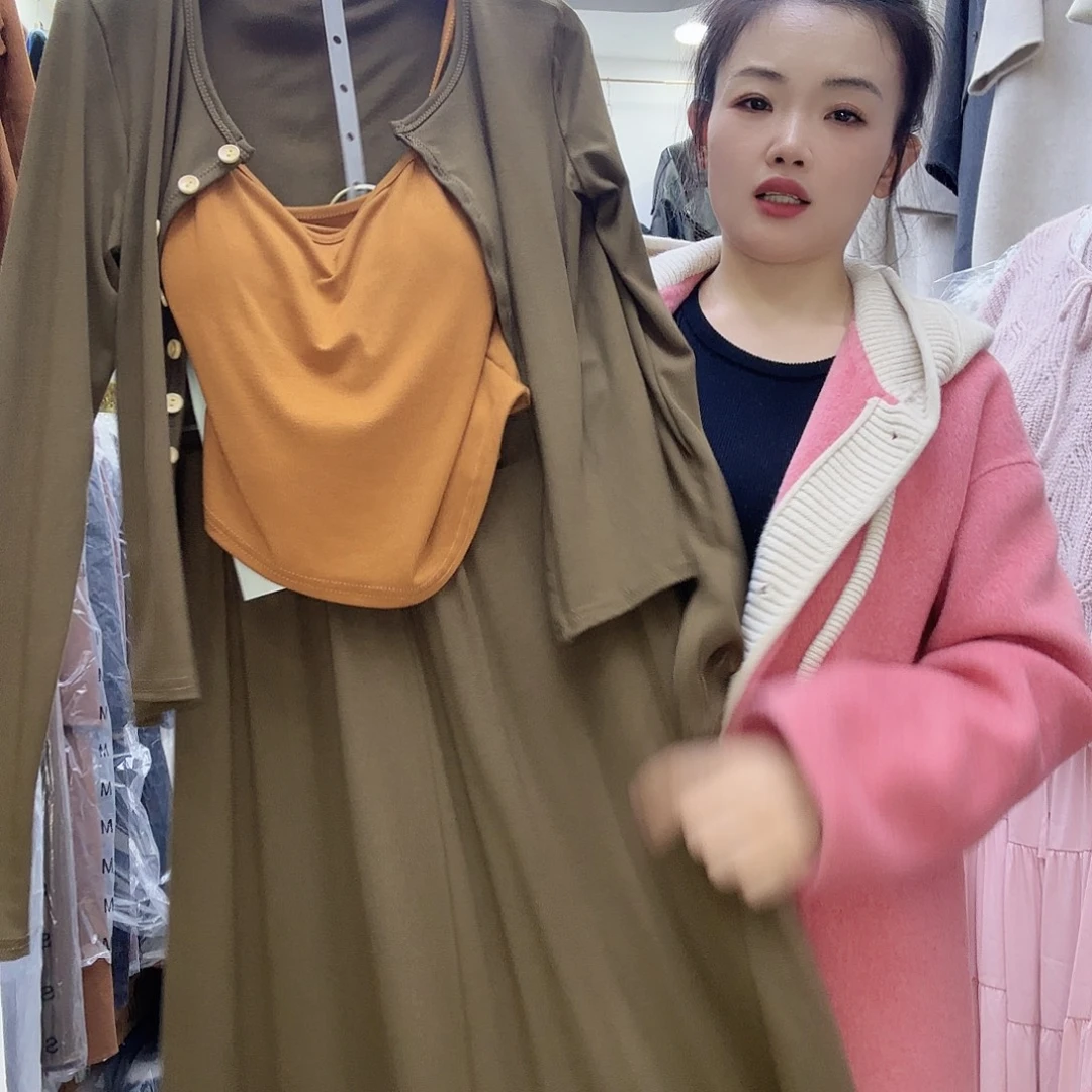 莱赛尔纤维三件套咖啡色