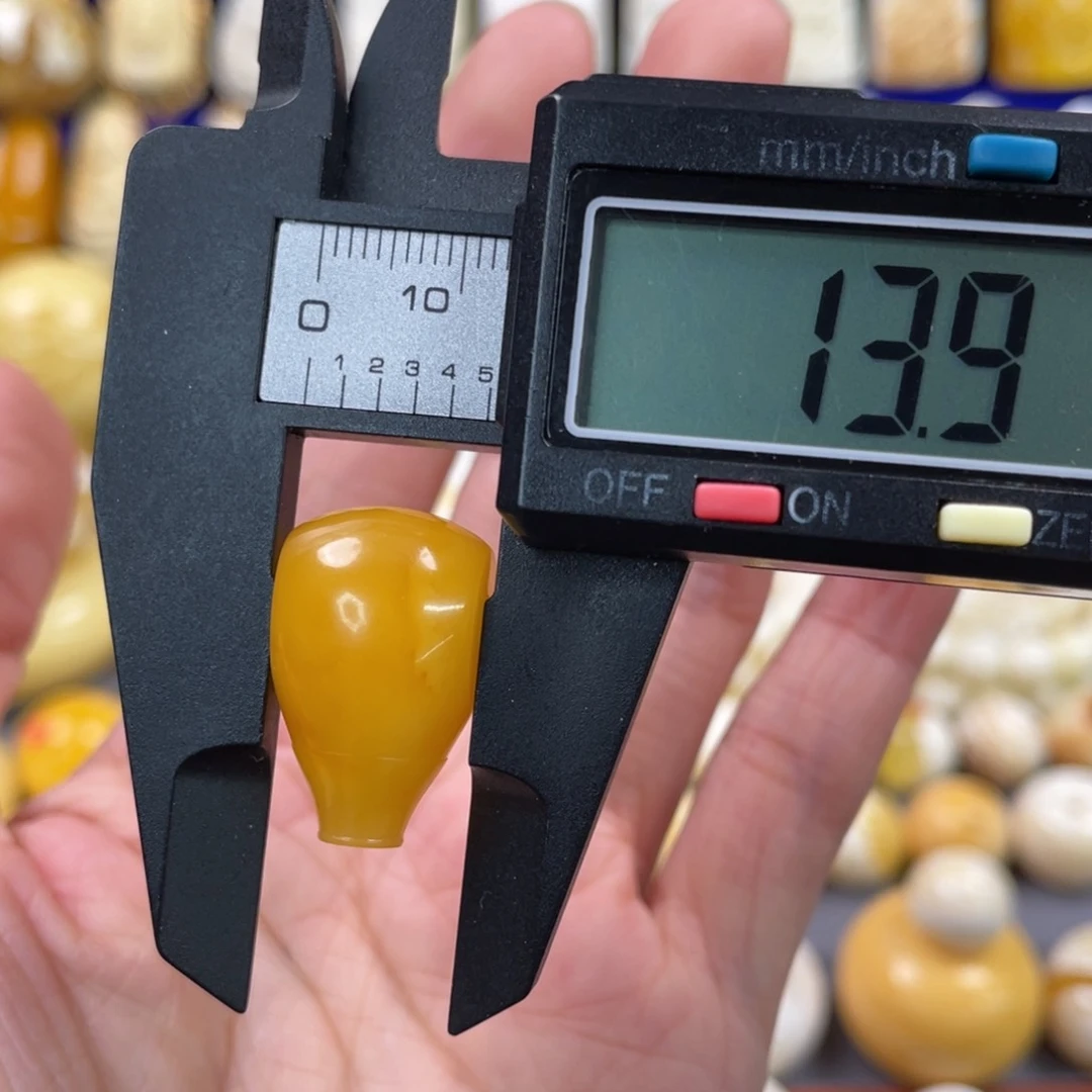 蜜蜡裸石未镶嵌琥珀蜜蜡三通