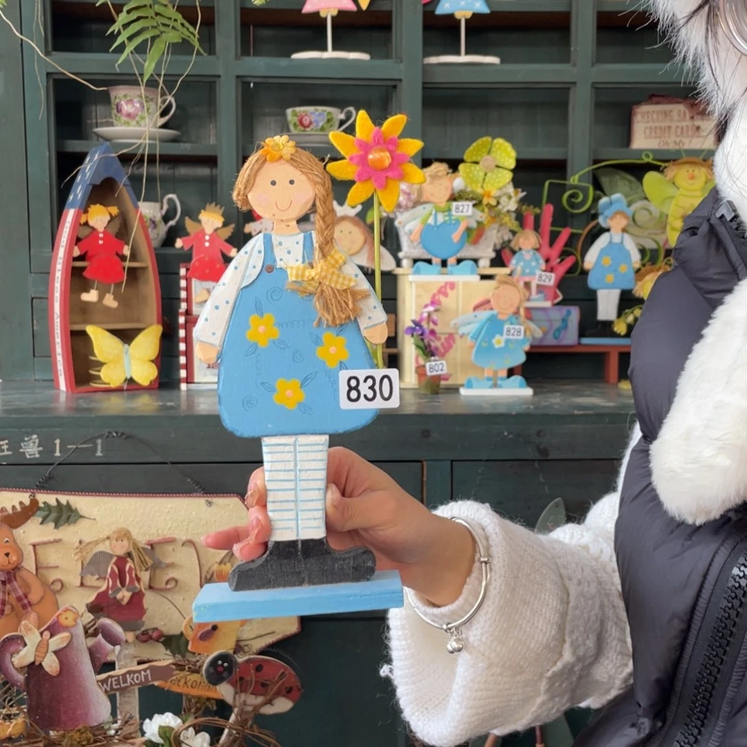 木质圣诞月福中古老货玩具默认微瑕损米