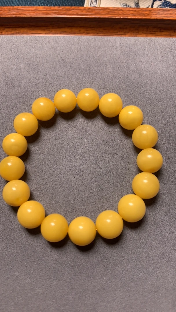 天然蜜蜡手串单圈11毫米