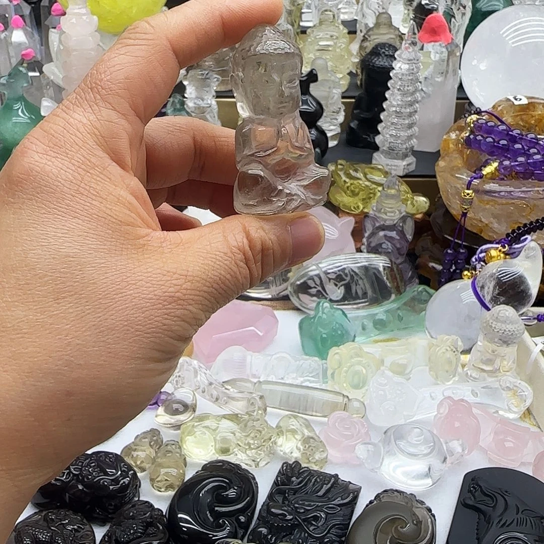 车挂水晶未镶嵌摆件