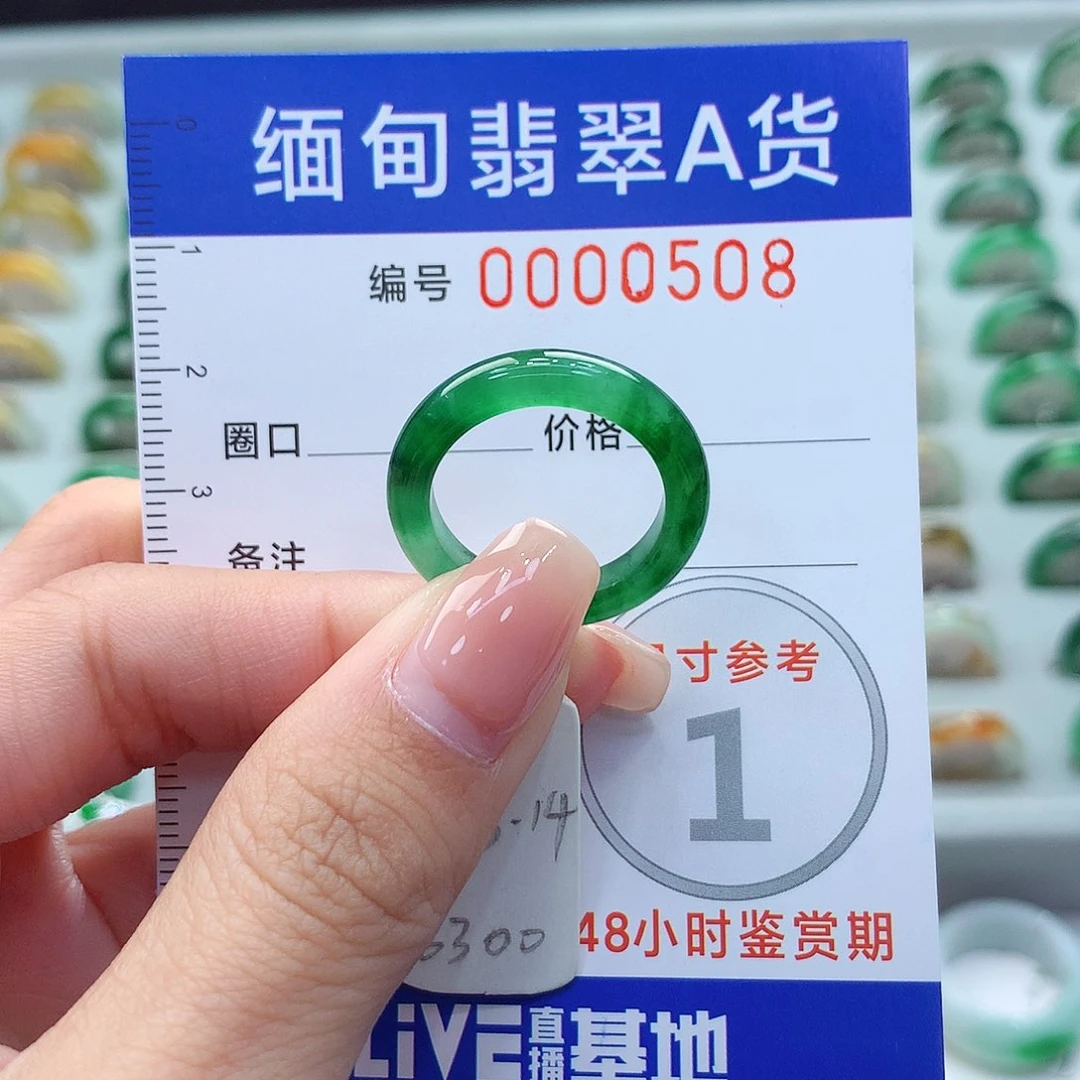 未镶嵌戒圈翡翠13.14号