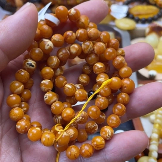 未镶嵌蜜蜡手串手串