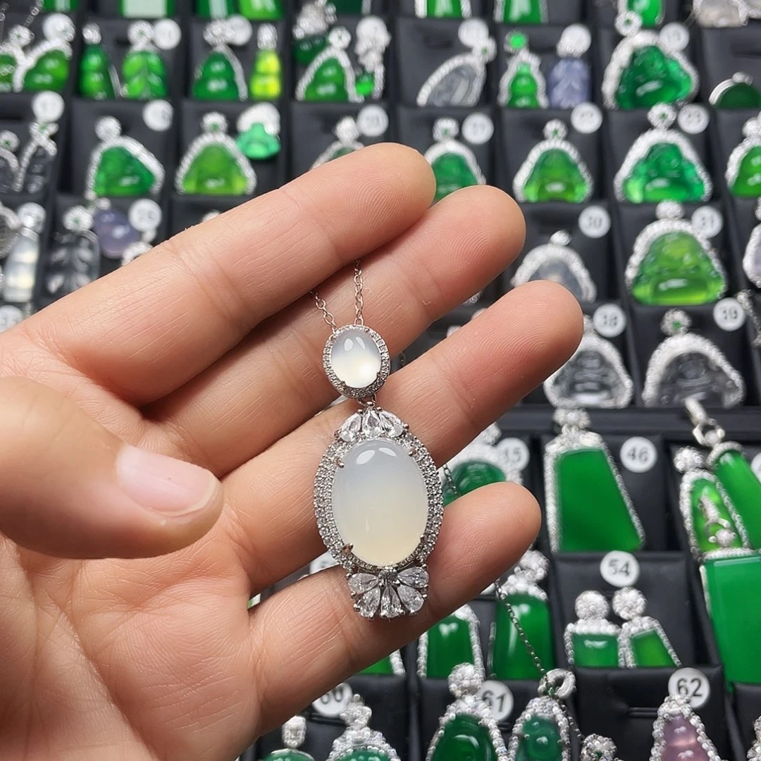 玛瑙/玉髓合金颈饰