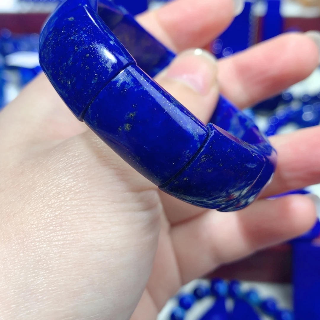 青金石未镶嵌手牌手串