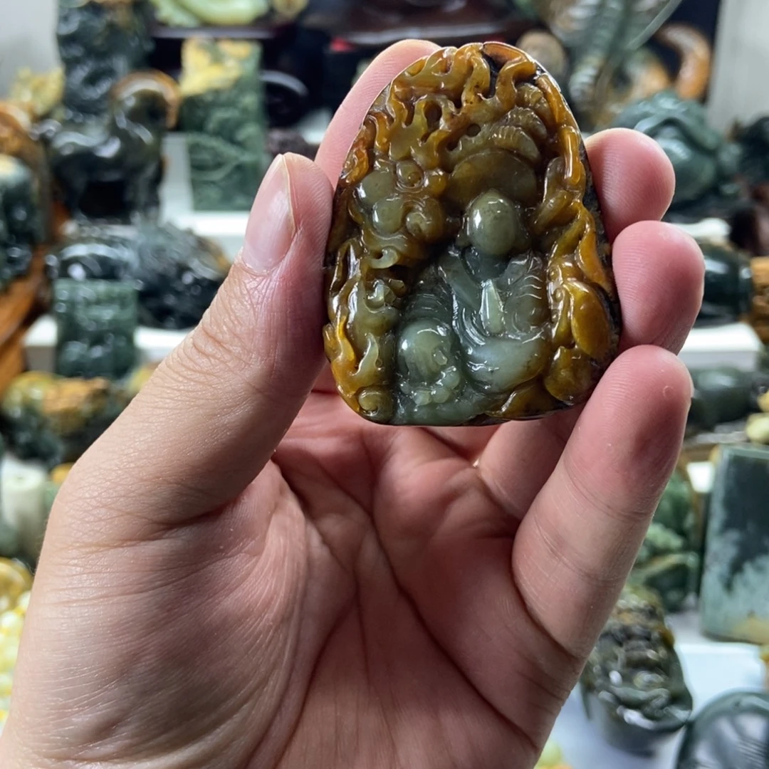 岫岩河磨玉（透闪石质玉）未镶嵌挂件