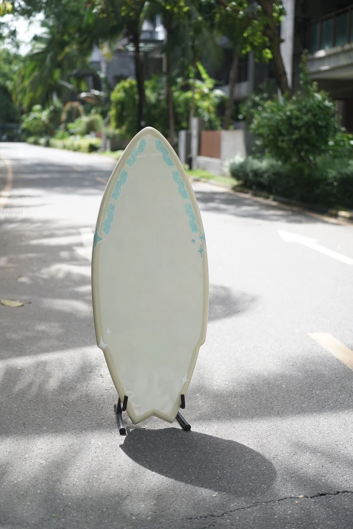 StaySalty手工沙板 玻璃纤维 鱼尾 skimboard 浅滩冲浪板