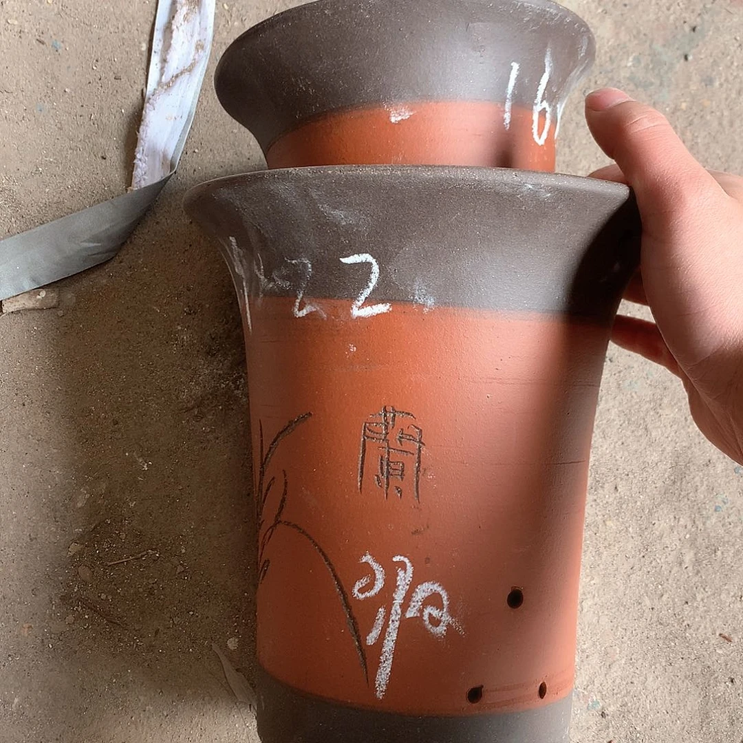 紫砂花盆紫砂花盆一对