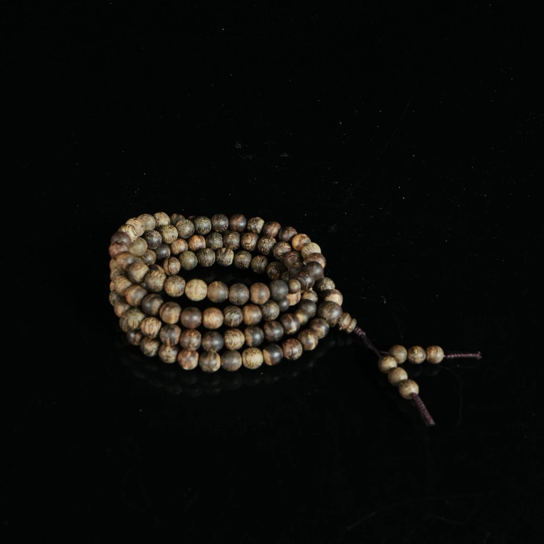 2204 文莱软丝沉水沉香念珠 0.7cmx108颗 23.4g