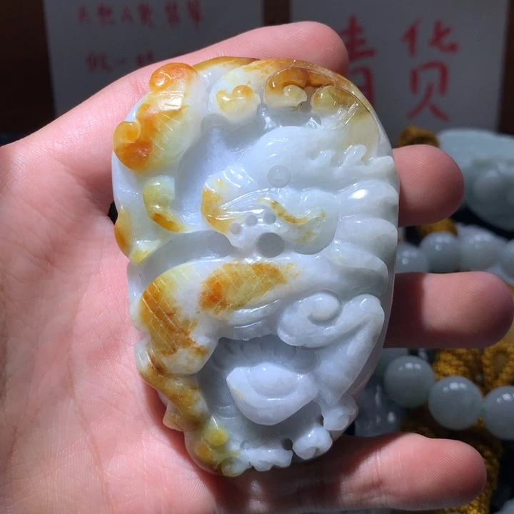 翡翠未镶嵌颈饰保真天然a货翡翠