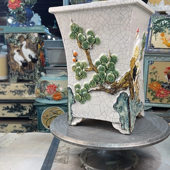 红陶是**吖岭南100,000花盆