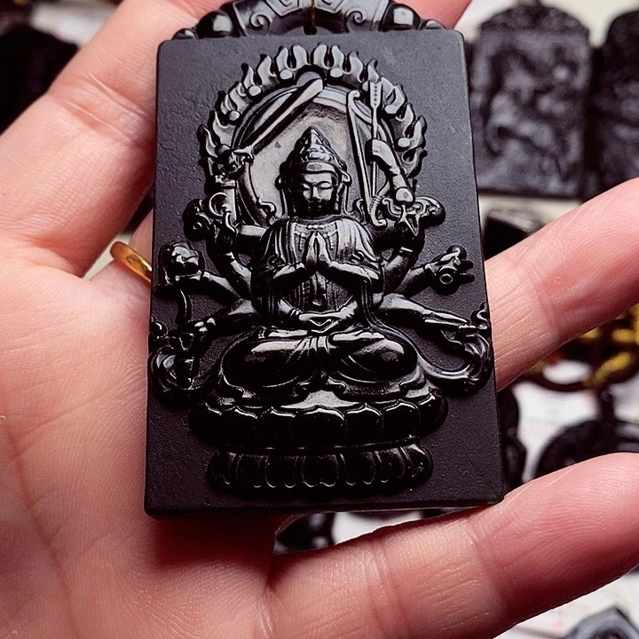 护****꒱天然缅料A货挂件送珠链088