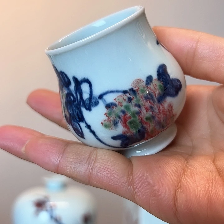 青花釉里红色差放漏50c c