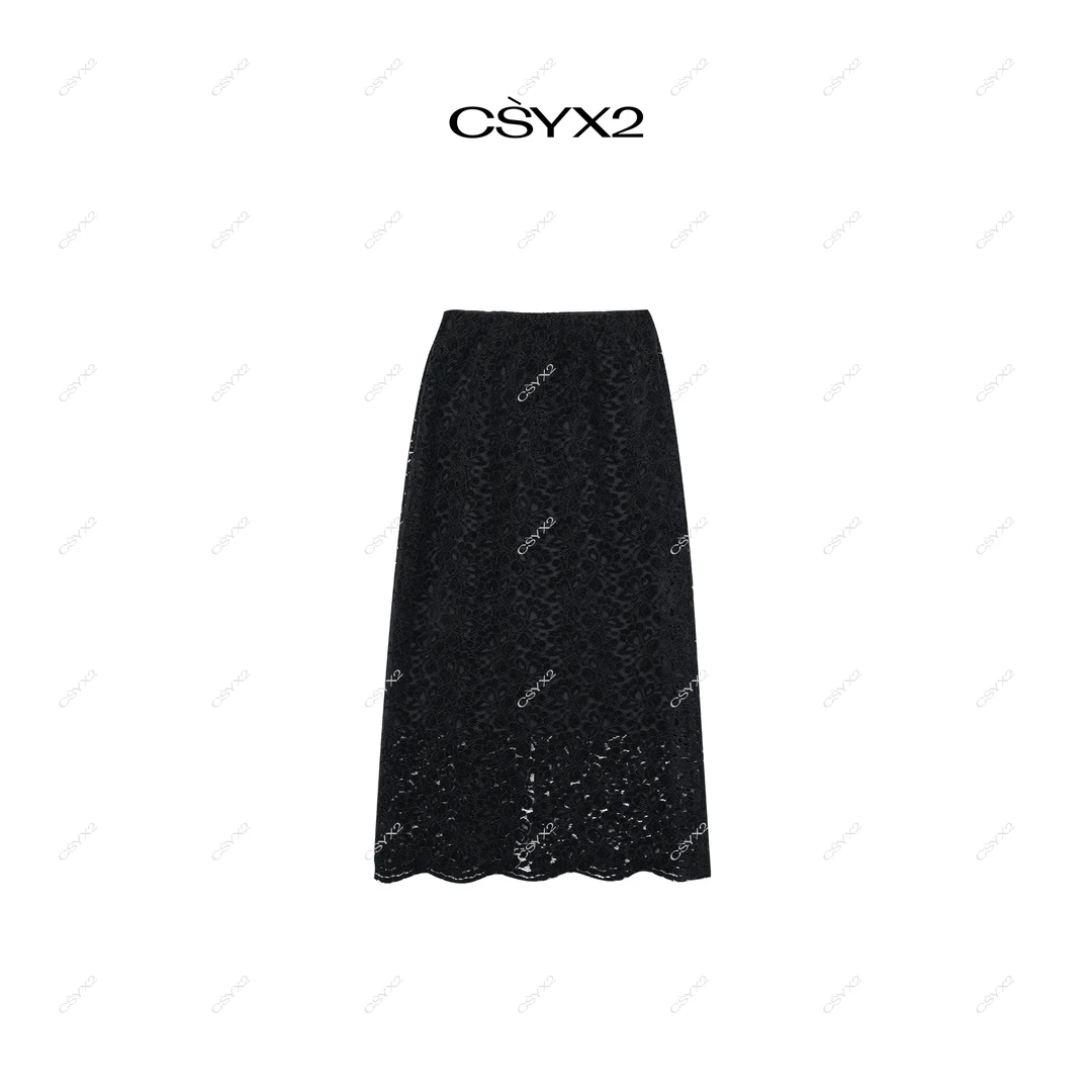 CsyX2-2025S/S 秋冬新品 时尚蕾丝半身裙CZ4DS017