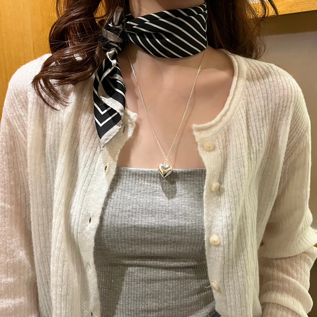 东大门正品-春夏新款条纹丝巾  (no退no换)