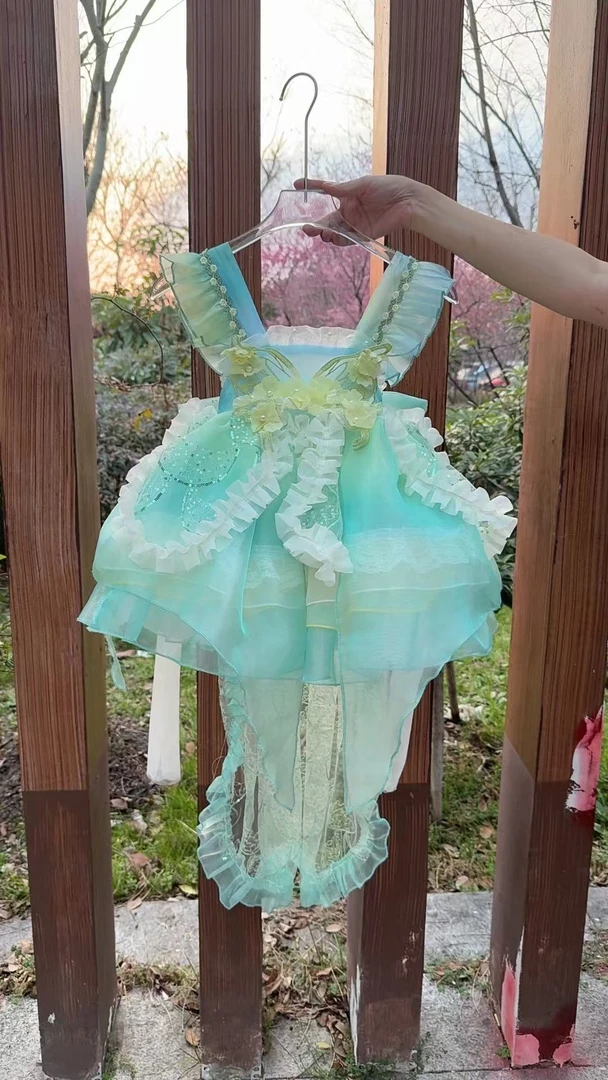 高端定制四季款公主裙仙女裙子连衣裙宝宝甜美礼服蝴蝶仙子公主裙
