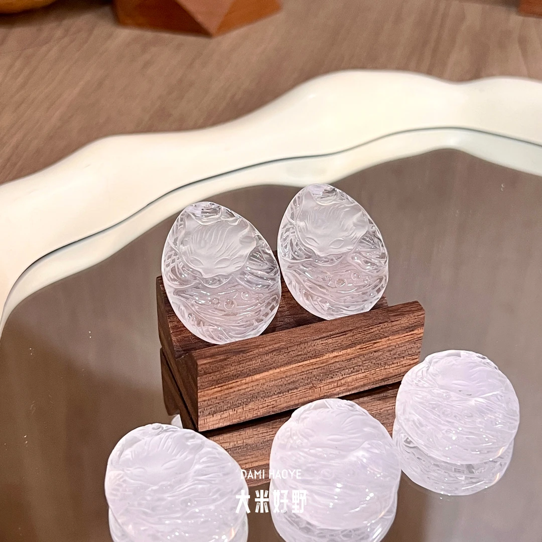 【抱财狐仙】DM2737白水晶吊坠多样性发一