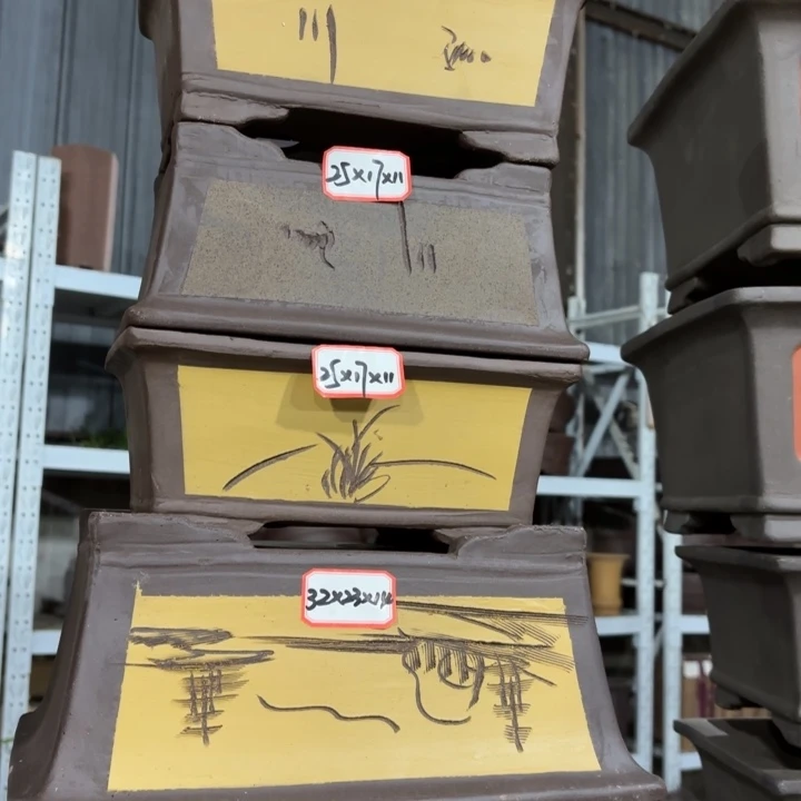 紫砂花盆100-5。