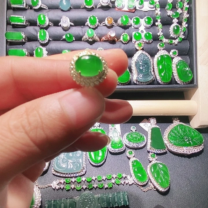 未镶嵌戒指翡翠8