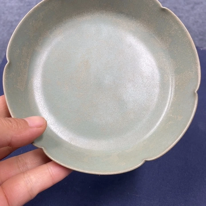 陶瓷開*果汝窑瓷器一件