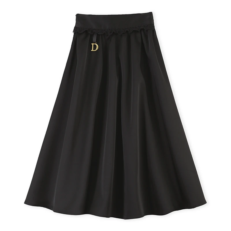 CELLENDI法式复古高腰显瘦包臀气质百搭显瘦大摆伞裙半身裙057-1