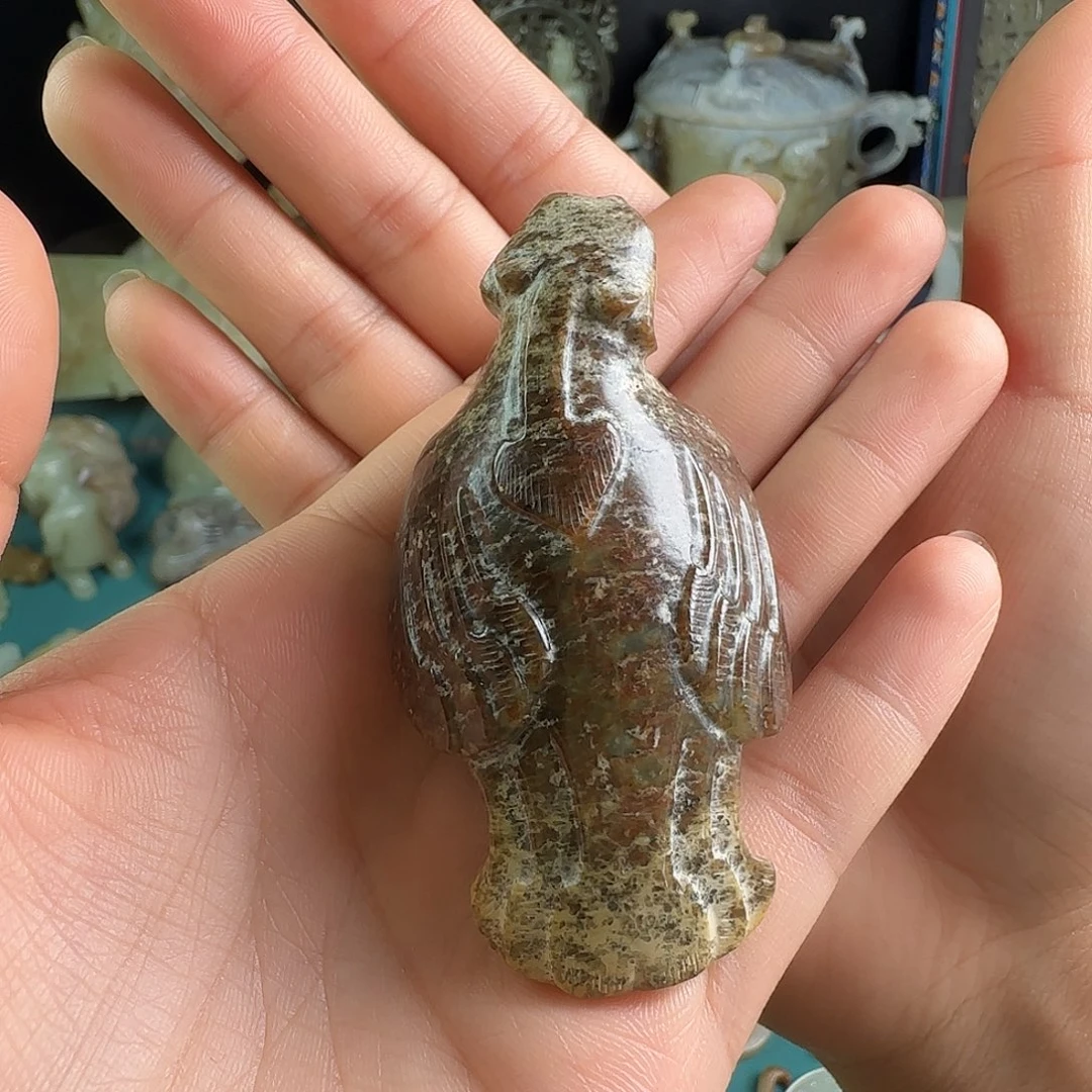 和田玉未镶嵌挂件彪*