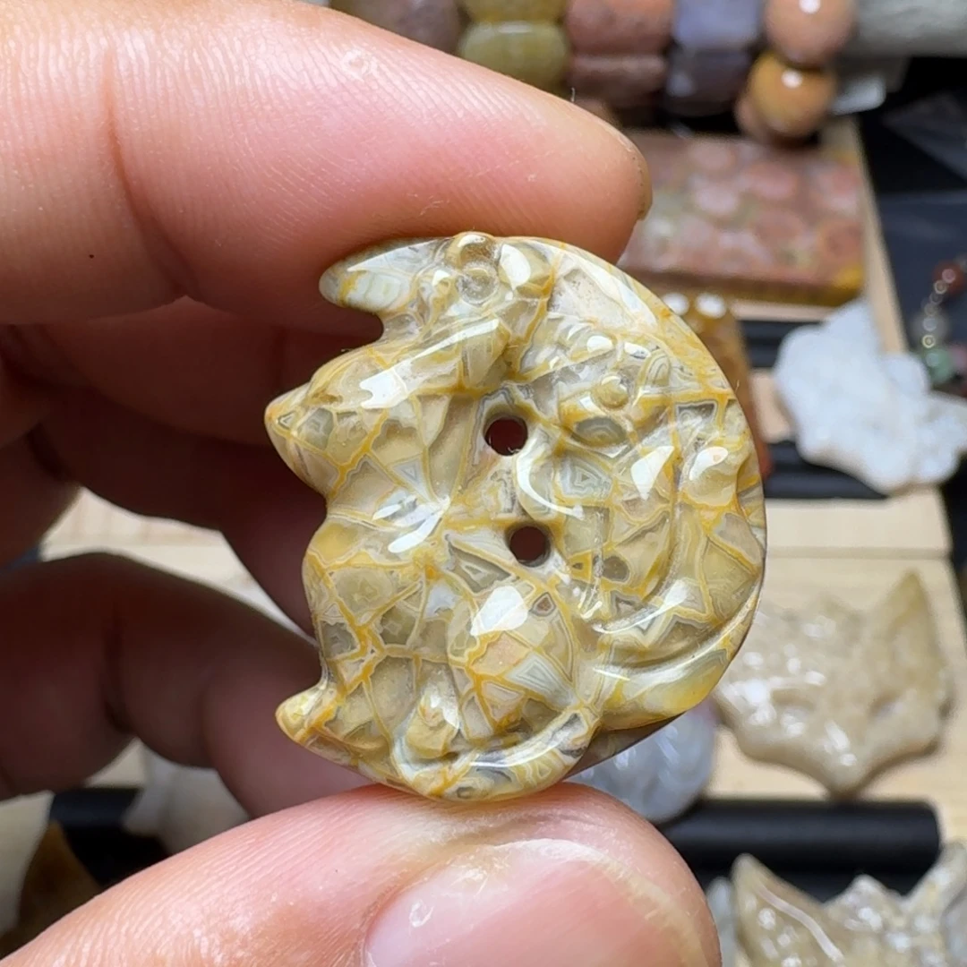 硅化玉未镶嵌纯天然色有机玉石保真色