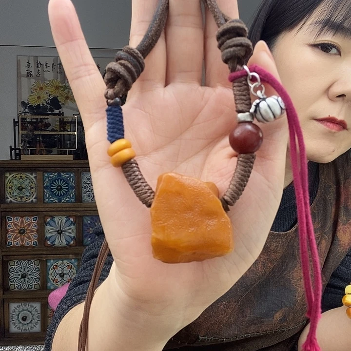 蜜蜡项链未镶嵌项链