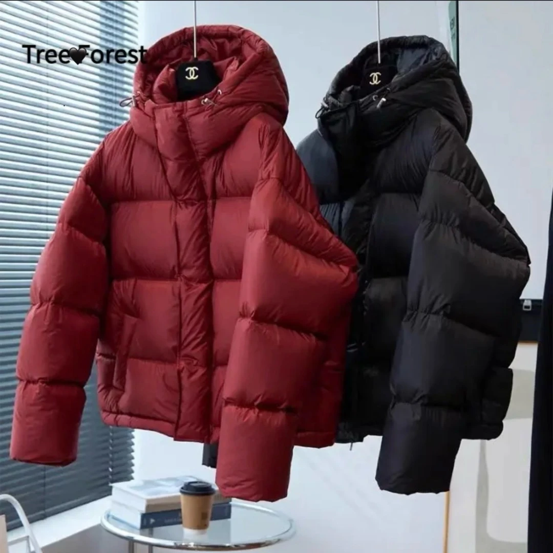 【反季清仓福利】鸭绒保暖连帽加厚短款羽绒服 3399