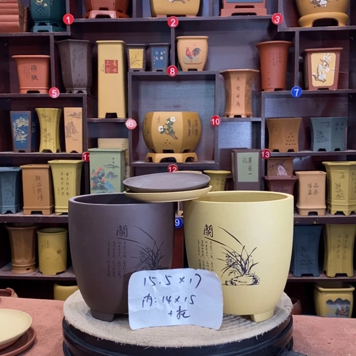 紫砂花盆紫砂花盆